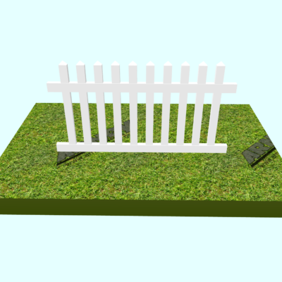 Vinylgjerde Stakitt Element 180x100 cm